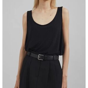 The Frankie Shop - Black Scoop Neck Tank Top - XS/S - NWT